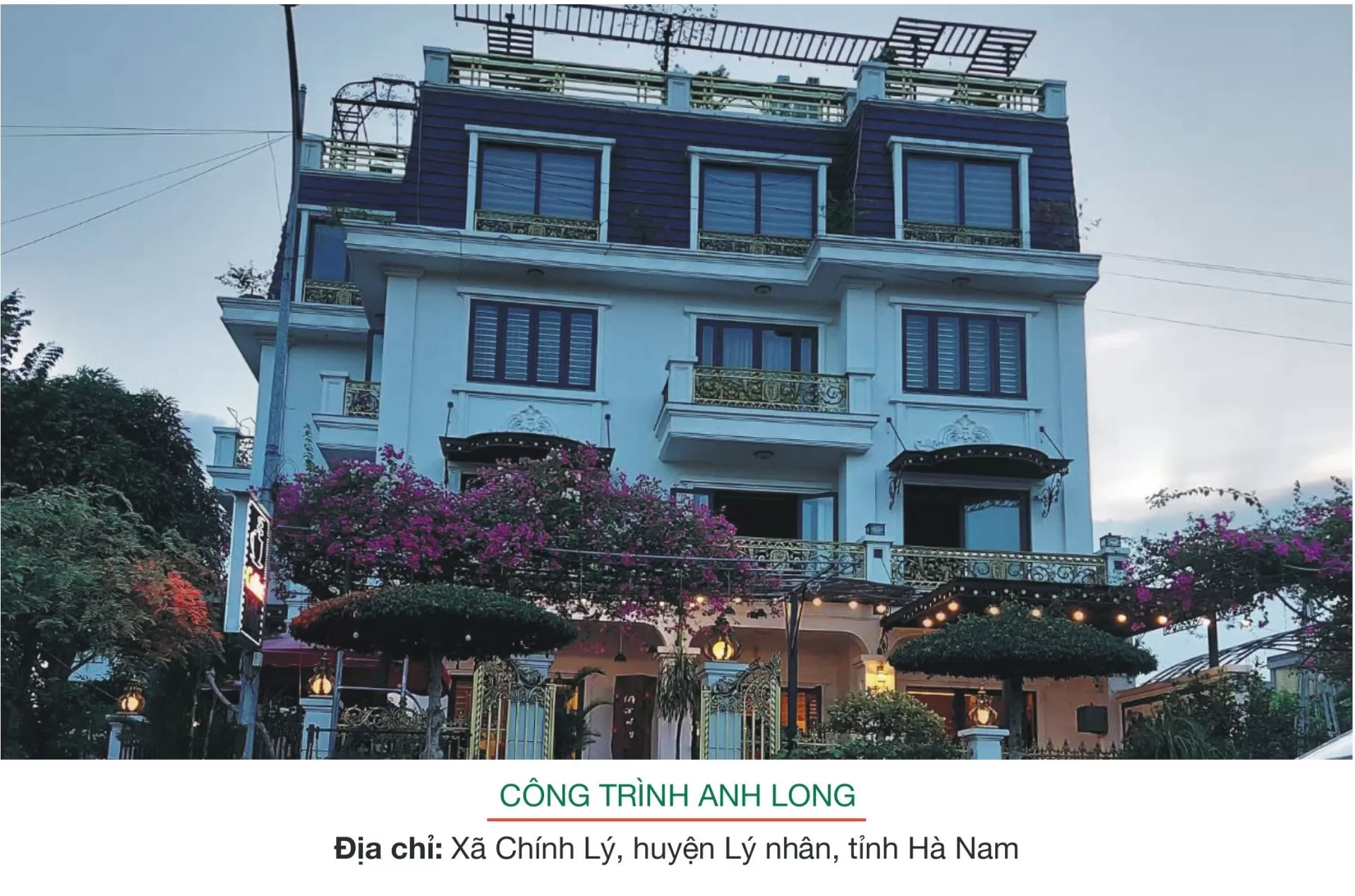 CÔNG TRÌNH ANH LONG